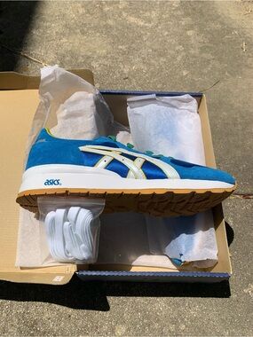 ASICS Gel “Epirus Brazil” Mid Blue/White Sneaker H417N-4201 (SZ 11)